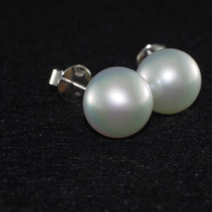 Pearl Stud Earings 13.5mmmm - WG